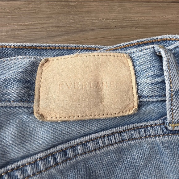 Everlane The Summer Jean Light Wash Distressed‎ Denim Womens Size 28 Regular - Picture 10 of 11